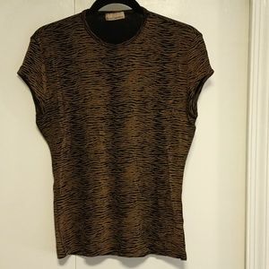 Slinky animal print top, vintage